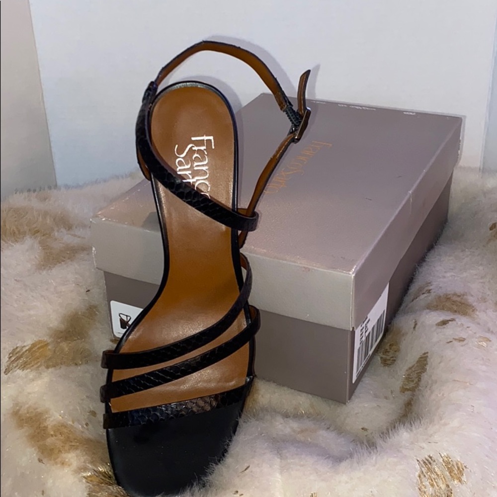 Brand New Franco Sarto Black Sandals Size 8